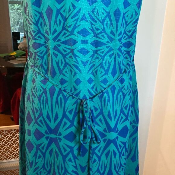 PRIVETT GREEN/BLUE DRESS - SZ Medium - Picture 9 of 10